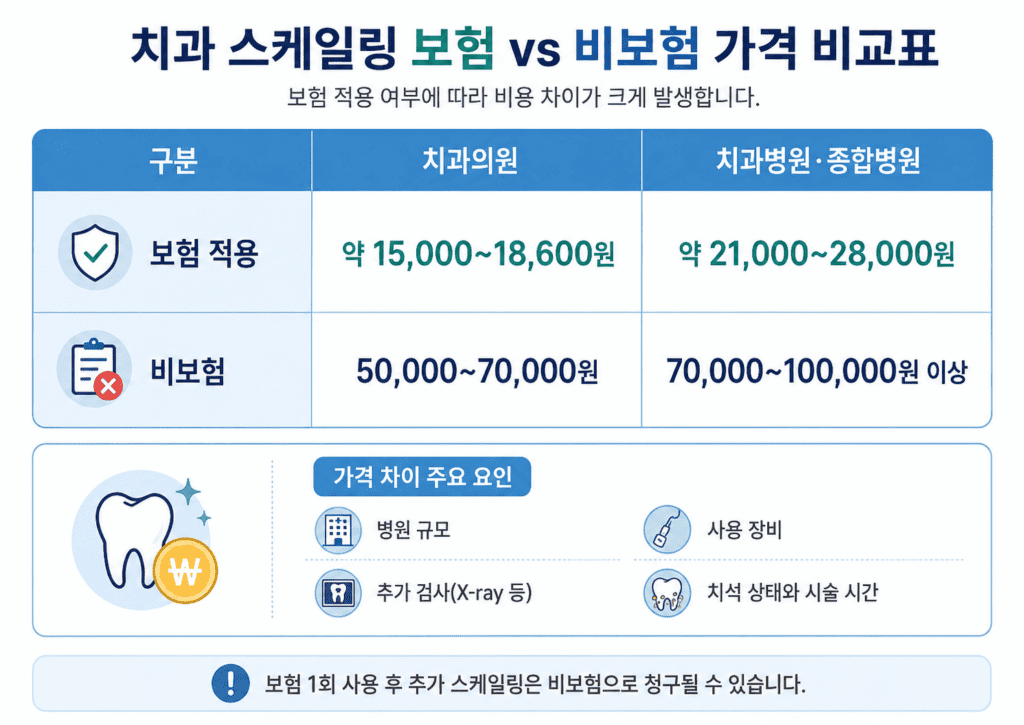 스케일링 가격 총정리