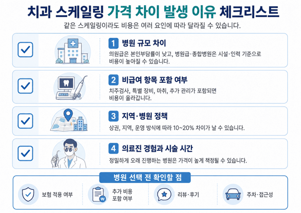 스케일링 가격 총정리